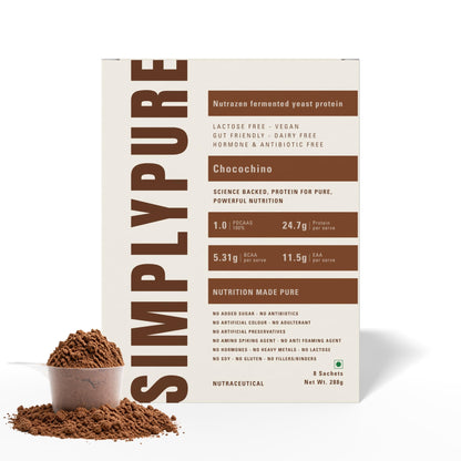 Nutrazen SimplyPure Fermented Yeast Protein Powder, Vegan, 24.7g Protein, Adult (10)