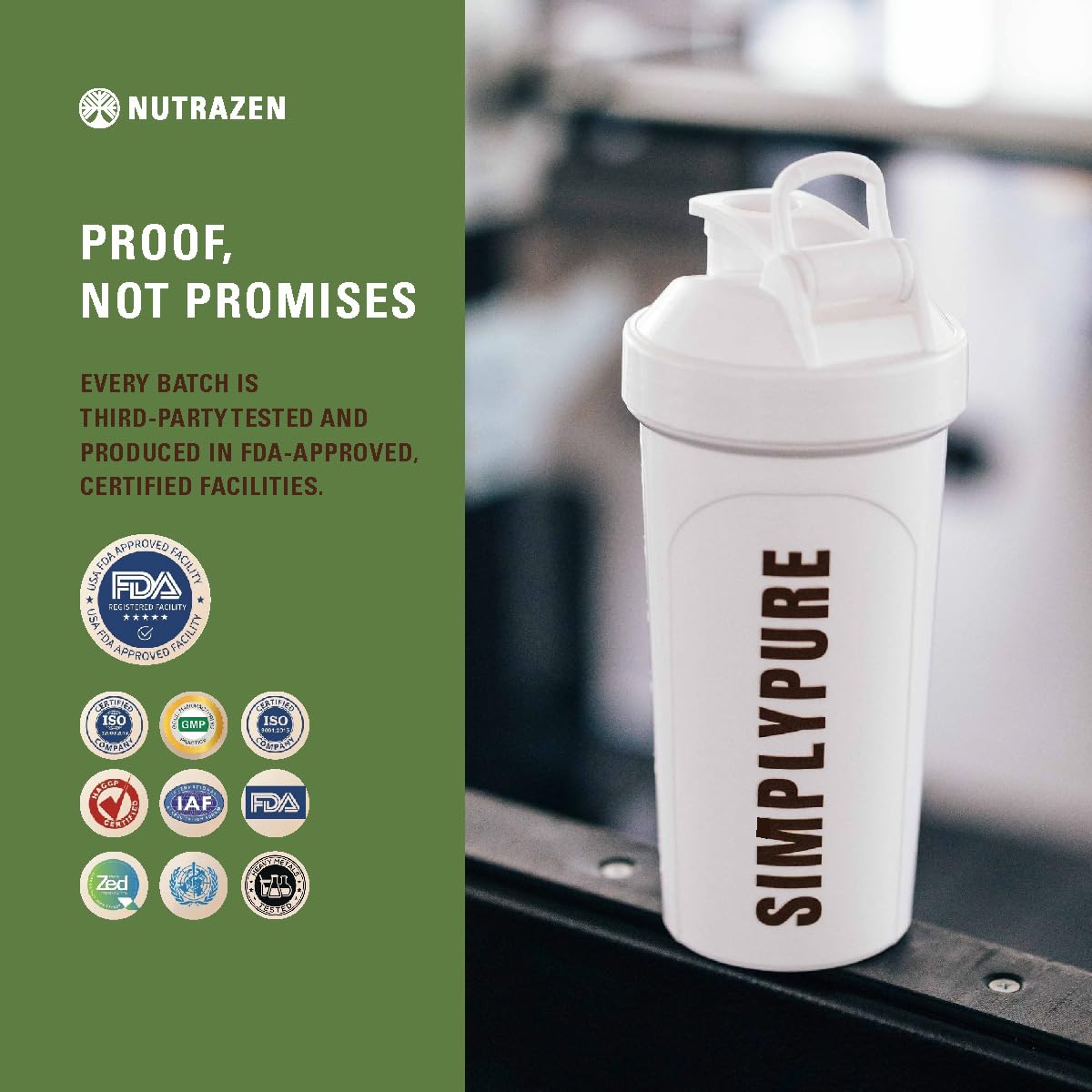 Nutrazen SimplyPure Fermented Yeast Protein Powder, Vegan, 24.7g Protein, Adult - in use (61)