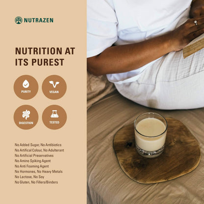 Nutrazen SimplyPure Fermented Yeast Protein Powder, Vegan, 24.7g Protein, Adult - packaging (69)