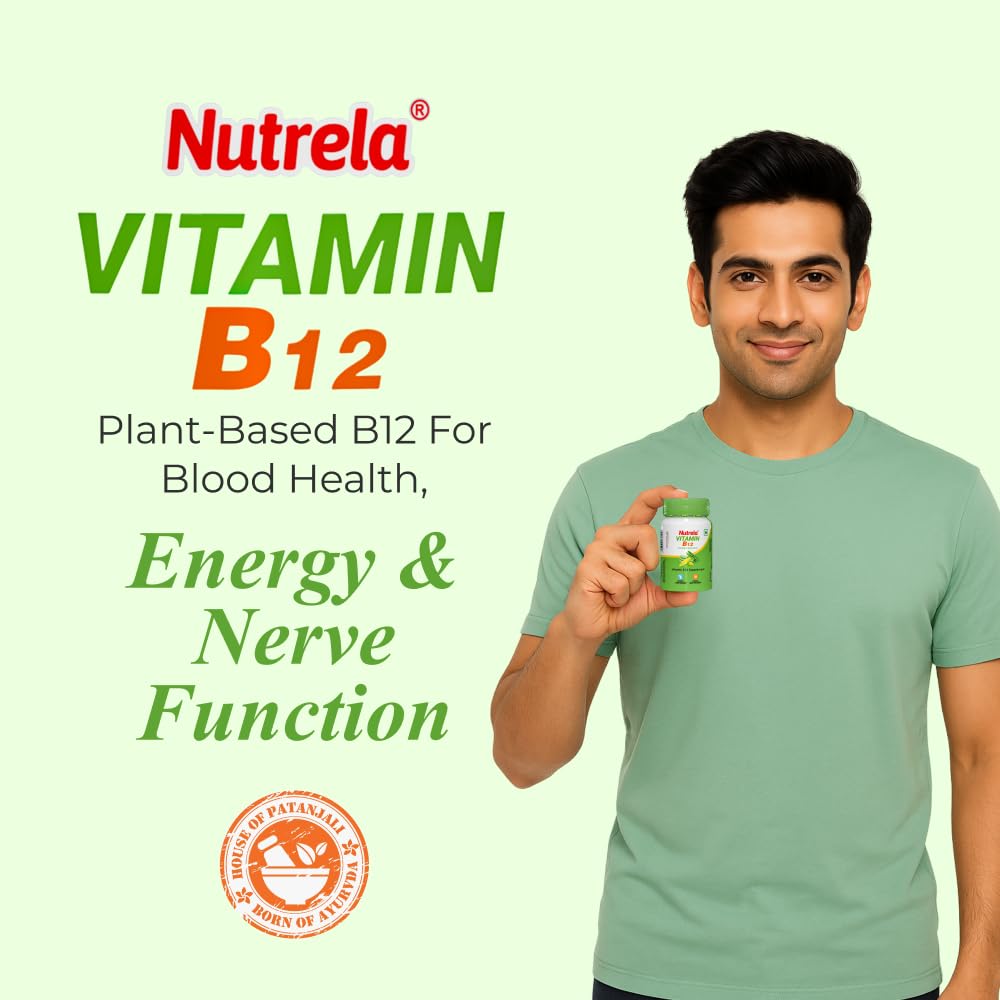 Nutrela Calcium and Vitamin B12 Supplement Capsules, 150g, Gluten-Free, GMO-Free - packaging (12)