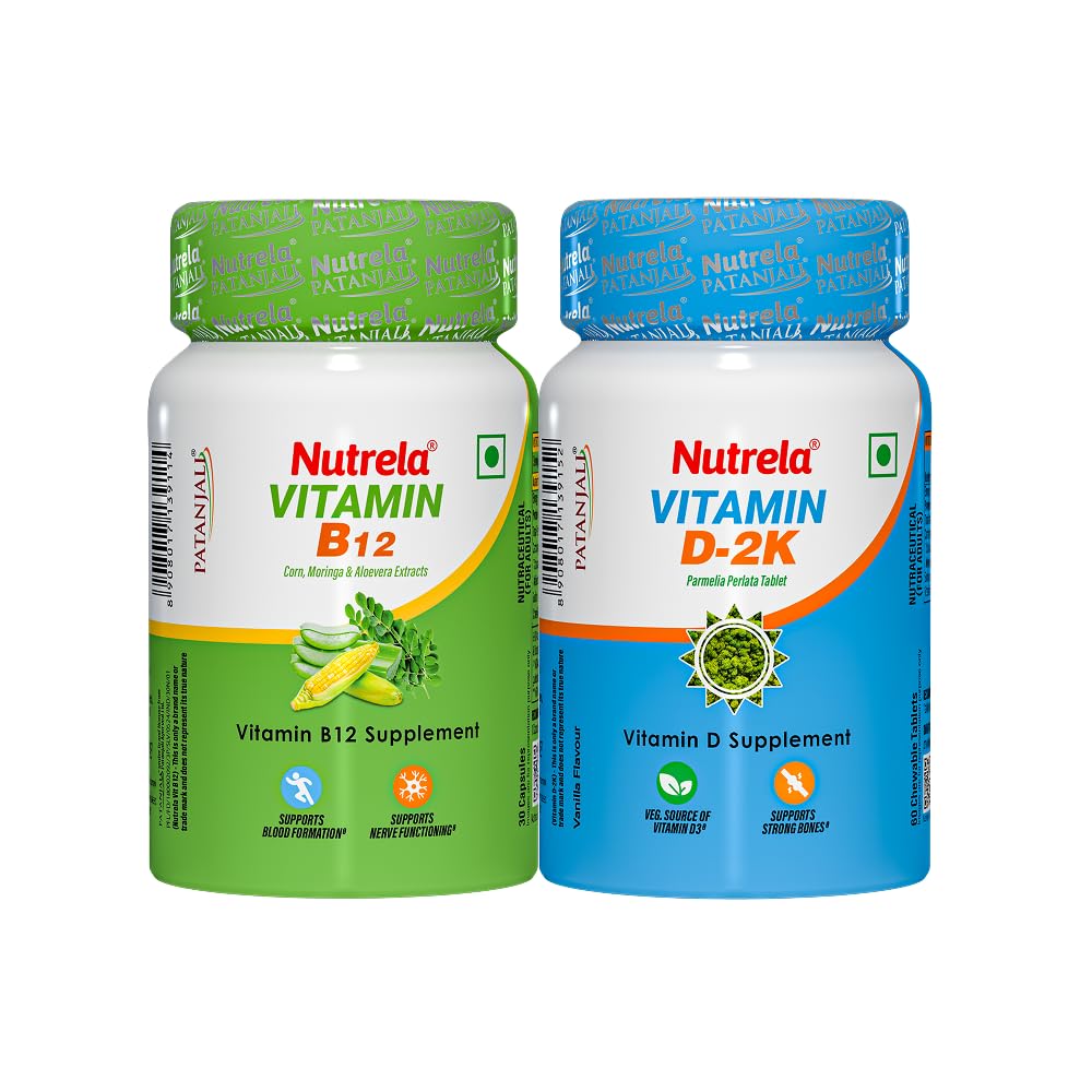 Nutrela Calcium and Vitamin B12 Supplement Capsules, 150g, Gluten-Free, GMO-Free (15)