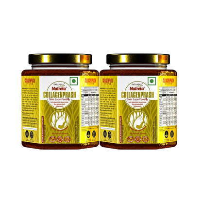 Nutrela Collagen Prash Supplement, 400g, Vegetarian Collagen Powder with Plant-Based Ingredients, Strawberry Flavor, Gluten-F