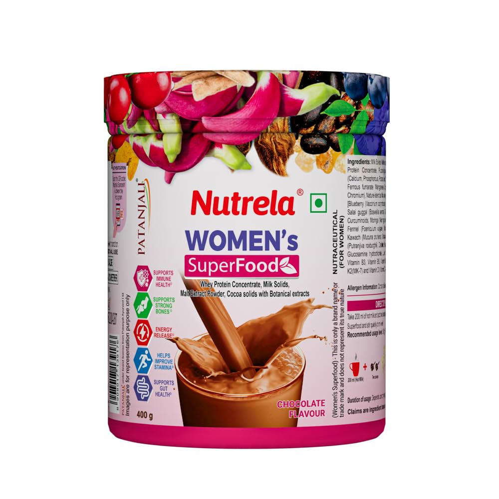 Nutrela Combo Women Superfood & Men Superfood Whey Protein Supplement Powder, 400g Each (9)