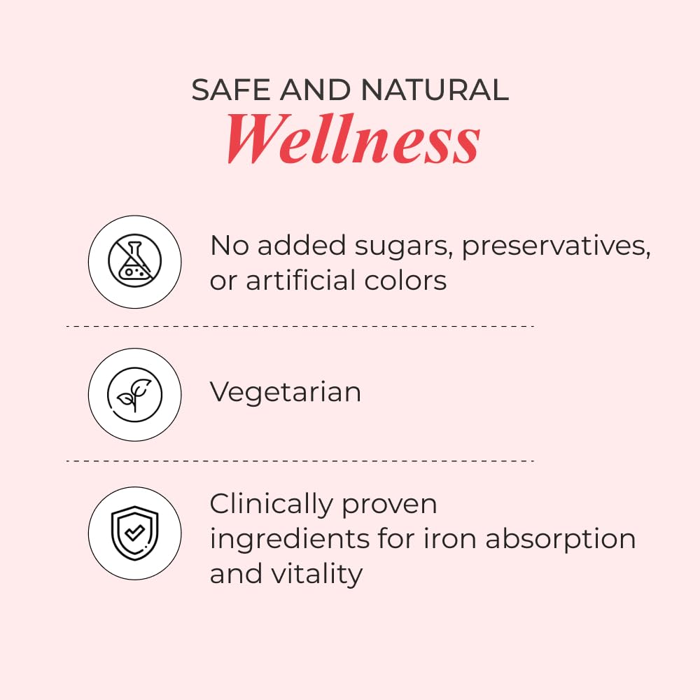 NUTRELA Iron Complex Mineral Supplement Capsules, Vegetarian, Mandoor Bhasma & Plant Extracts - label detail