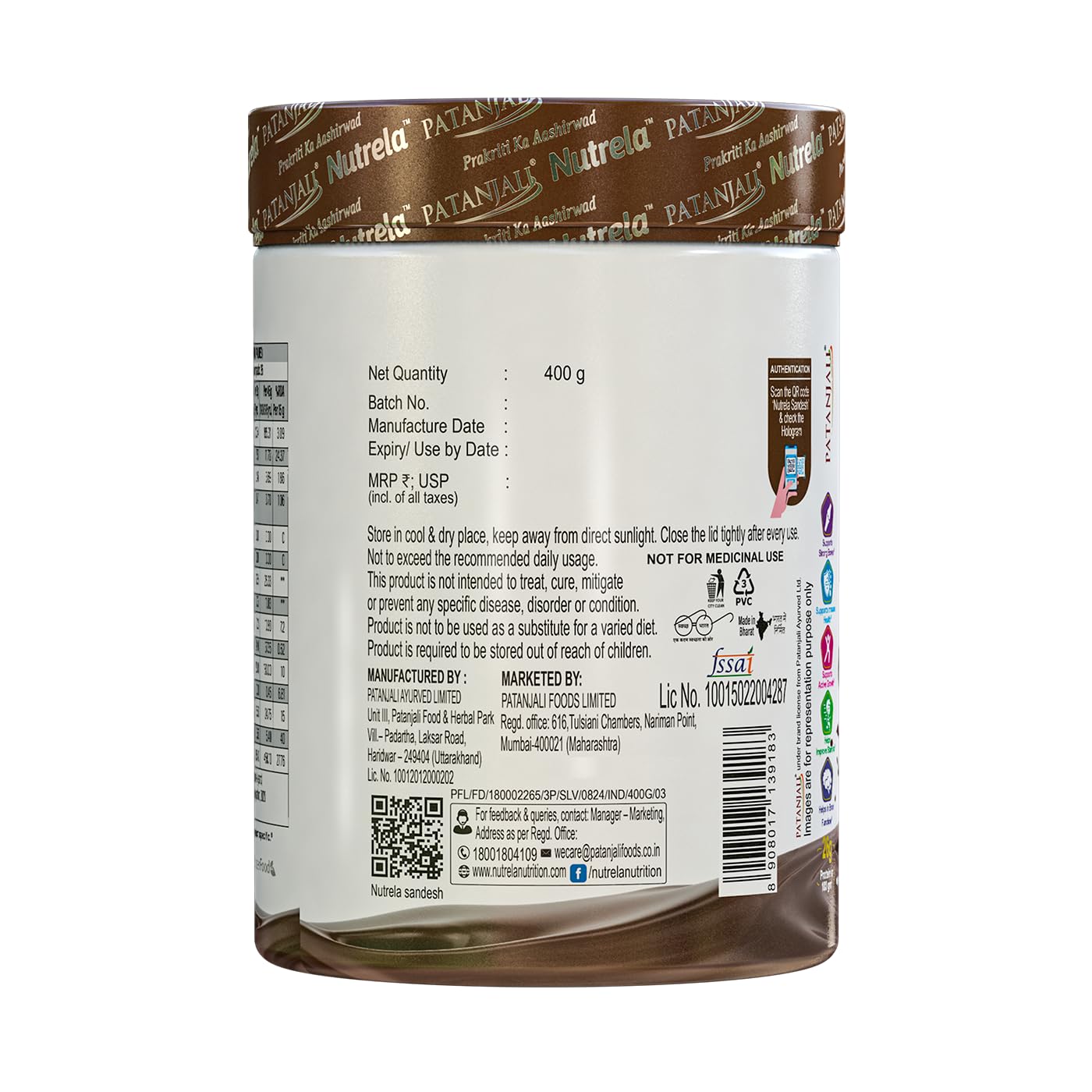 Nutrela Kids Protein Powder, Chocolate Flavor, Vegetarian Protein Supplement with PDCAAS Score of 1 - in use