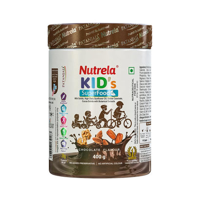 Nutrela Kids Protein Powder, Chocolate Flavor, Vegetarian Protein Supplement with PDCAAS Score of 1 (9)
