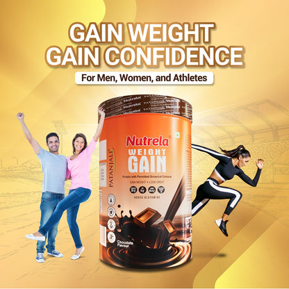 NUTRELA Mass Gainer Powder, Meal Replacement Beverage, with Vitamins and Herbs - in use (29)