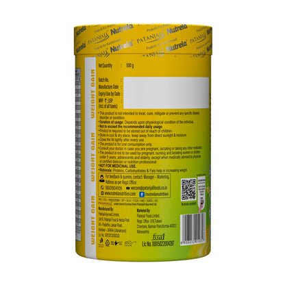 NUTRELA Mass Gainer Powder, Meal Replacement Beverage, with Vitamins and Herbs - size and scale (38)