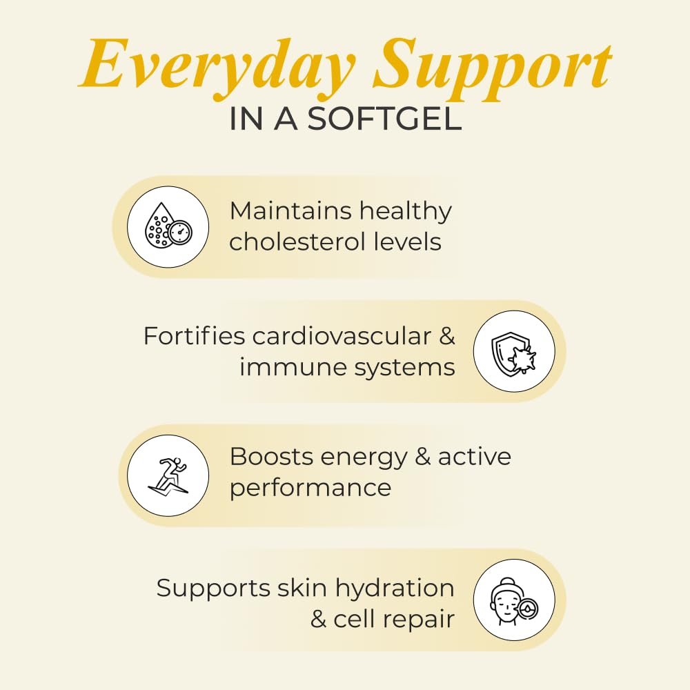 NUTRELA Omega 3 6 7 9 Supplement, 60 Veg Softgels, with Flaxseed Oil and Sea Buckthorn Oil - ingredients panel
