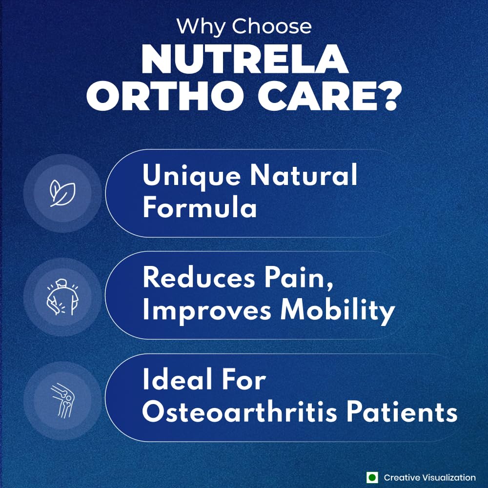 Nutrela Ortho Powder, 300g, Dietary Supplement with Glucosamine, Chondroitin, MSM, and Ayurvedic Botanicals - ingredients pan