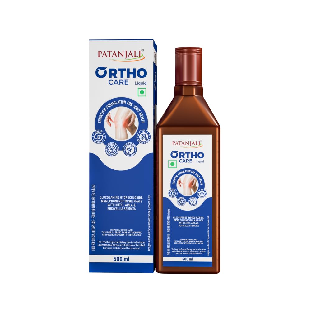 Nutrela Orthocare Liquid, Ayurvedic Joint Support Supplement, with Glucosamine, MSM, Boswellia