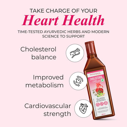 Nutrela Patanjali Cholesterol Care Liquid, 500ml, Herbal Dietary Supplement - back view (12)