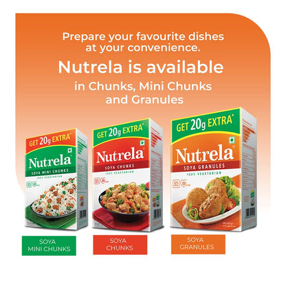 Nutrela Soya Granules, 200g, Vegan, Contains Iron and Calcium - in use