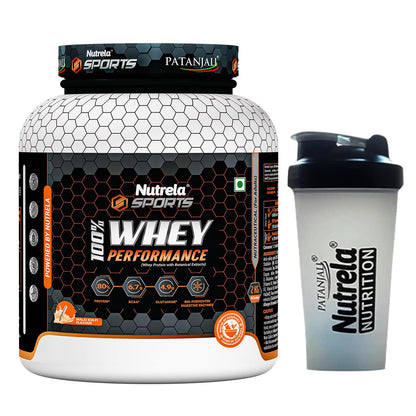 NUTRELA Sports Patanjali Whey Protein Powder, Concentrate + Isolate, 24g Protein, Vegetarian Formula (18)