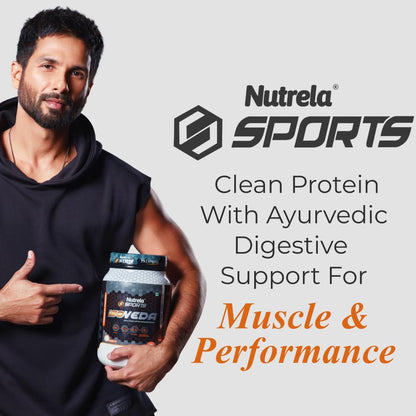 NUTRELA Sports Whey Protein Isolate Powder by Patanjali, Whey Protein Supplement - front view