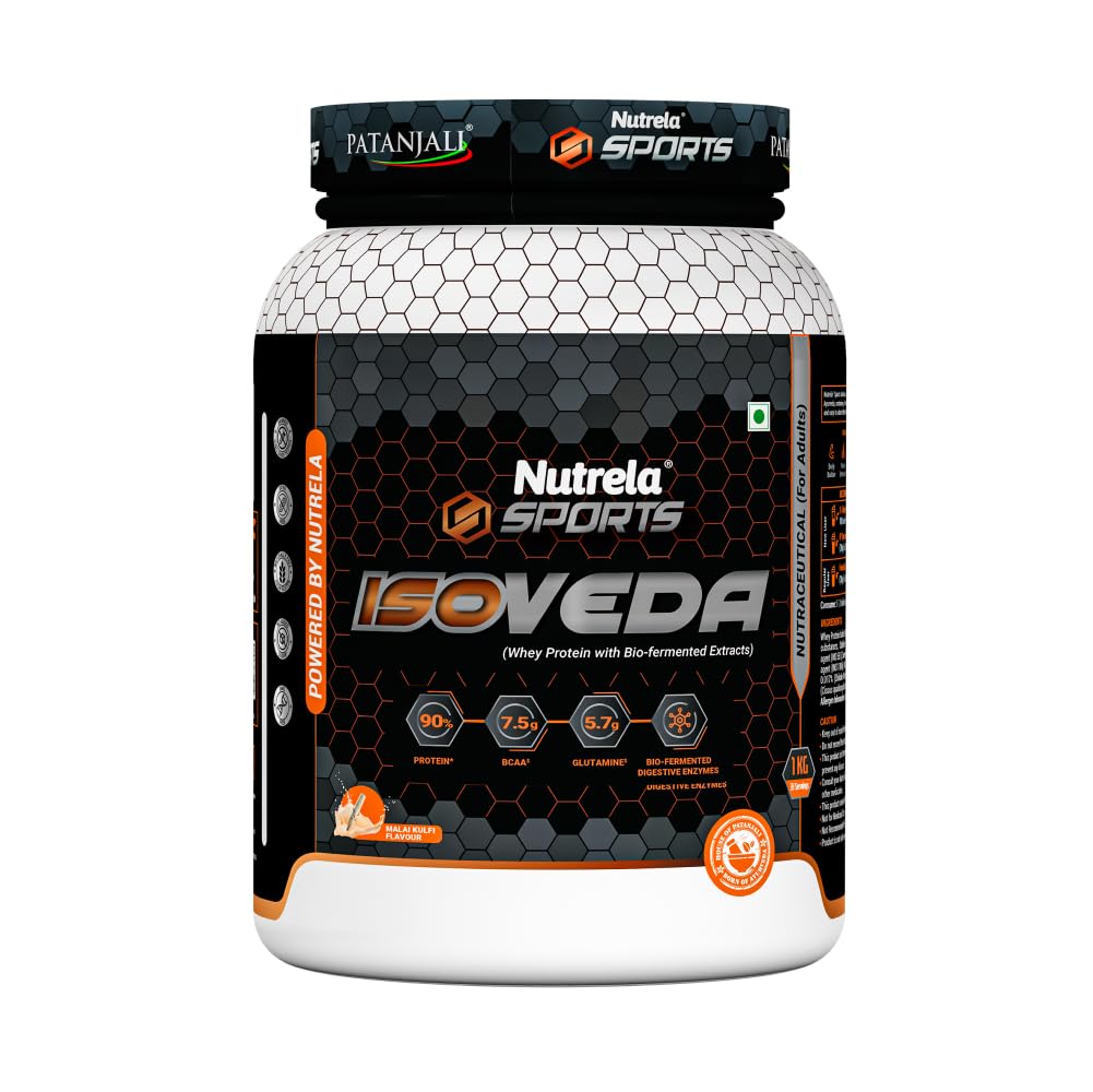 NUTRELA Sports Whey Protein Isolate Powder by Patanjali, Whey Protein Supplement (26)