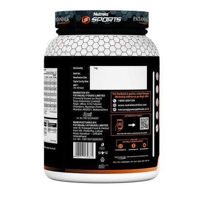 NUTRELA Sports Whey Protein Isolate Powder by Patanjali, Whey Protein Supplement - in use (33)