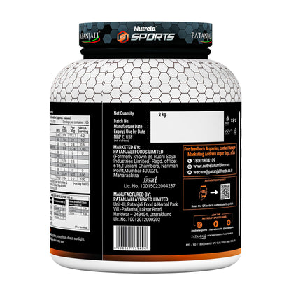 NUTRELA Sports Whey Protein Isolate Powder by Patanjali, Whey Protein Supplement - in use (41)