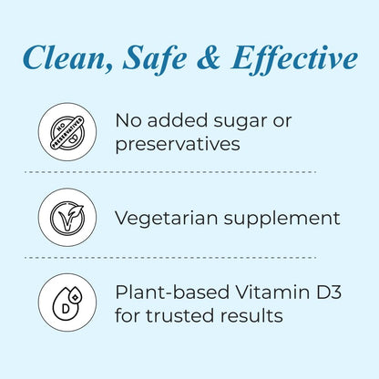 Nutrela Vitamin D-2K 60 Chewable Tablets, Vanilla Flavor, Plant-Based Vitamin D3 from Lichen - close-up detail