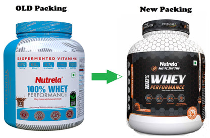Nutrela Whey Protein Concentrate Powder, 1 kg, Chocolate Flavour, with Free Shaker - back view