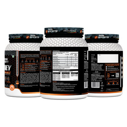 Nutrela Whey Protein Concentrate Powder, 1 kg, Chocolate Flavour, with Free Shaker - size and scale