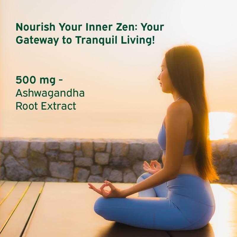 Nutriburst Ashwagandha Max 500mg Gummies for Stress and Anxiety Relief | Vigour, Energy, Power & Stamina | Relax Refresh Mind