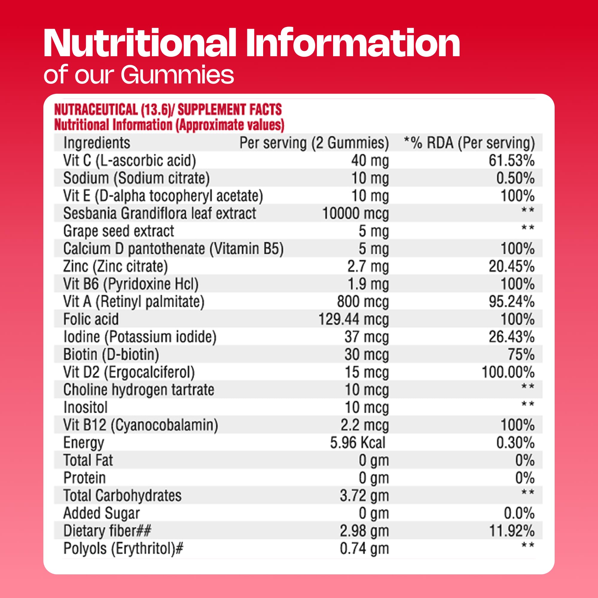 Nutriburst Collagen Gummies, Raspberry Flavor, 60 Count, Vegetarian, No Added Sugar - back view (11)