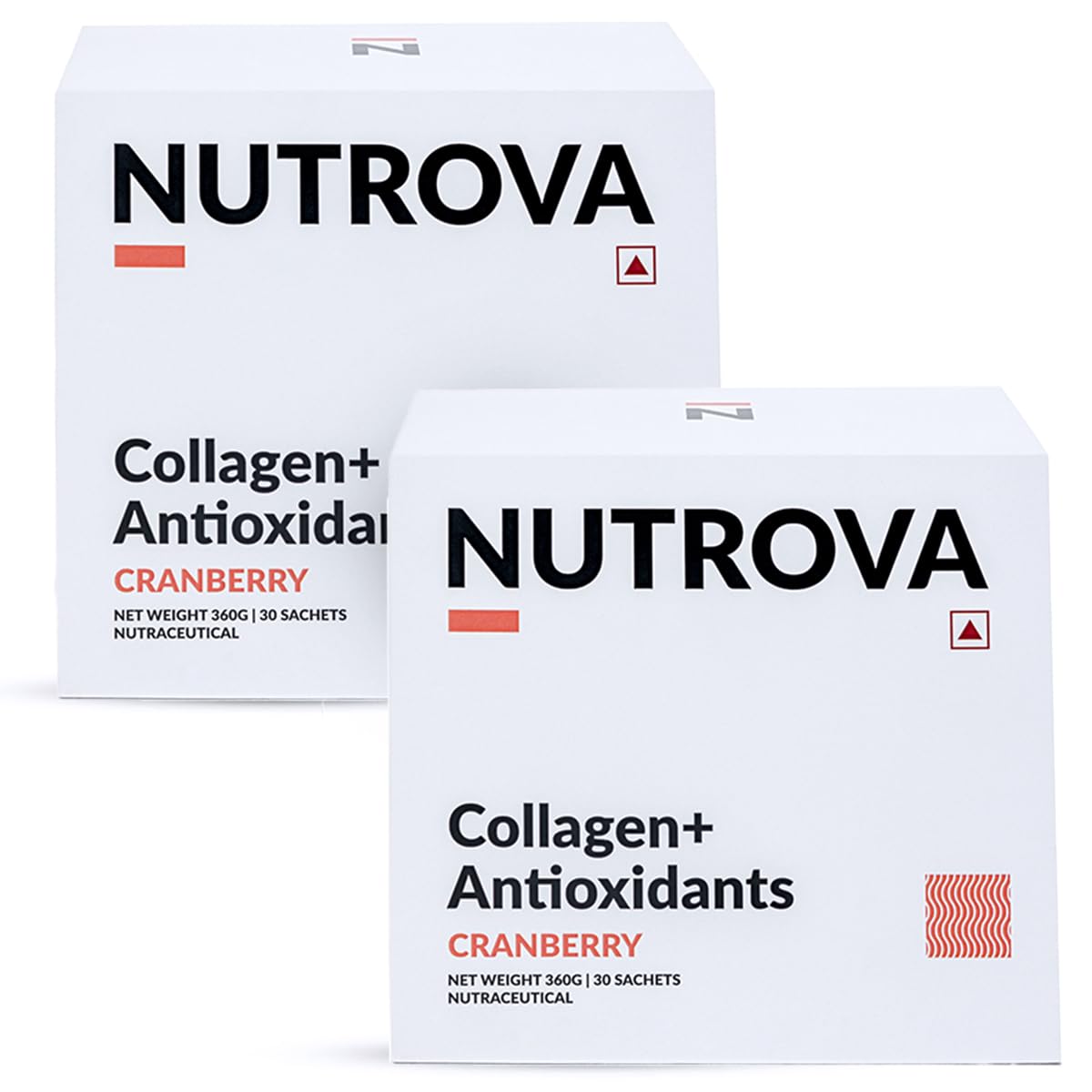 NUTROVA Collagen+ Antioxidants Marine Collagen Powder Supplement with Vitamin C, E, Taurine for Adults (10)