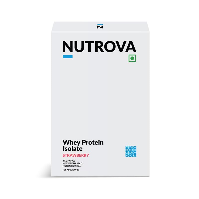 NUTROVA Whey Protein Isolate Powder, Dark Chocolate, 1Kg, 24g Protein per Scoop, No Artificial Sweeteners (30)