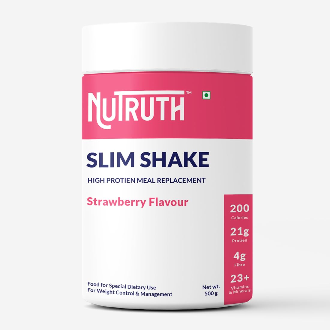 NUTRUTH High Protein Meal Replacement Shake, 21g Protein, Gluten Free, 500g Powder (29)