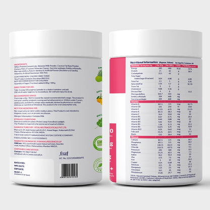 NUTRUTH High Protein Meal Replacement Shake, 21g Protein, Gluten Free, 500g Powder - front view (30)