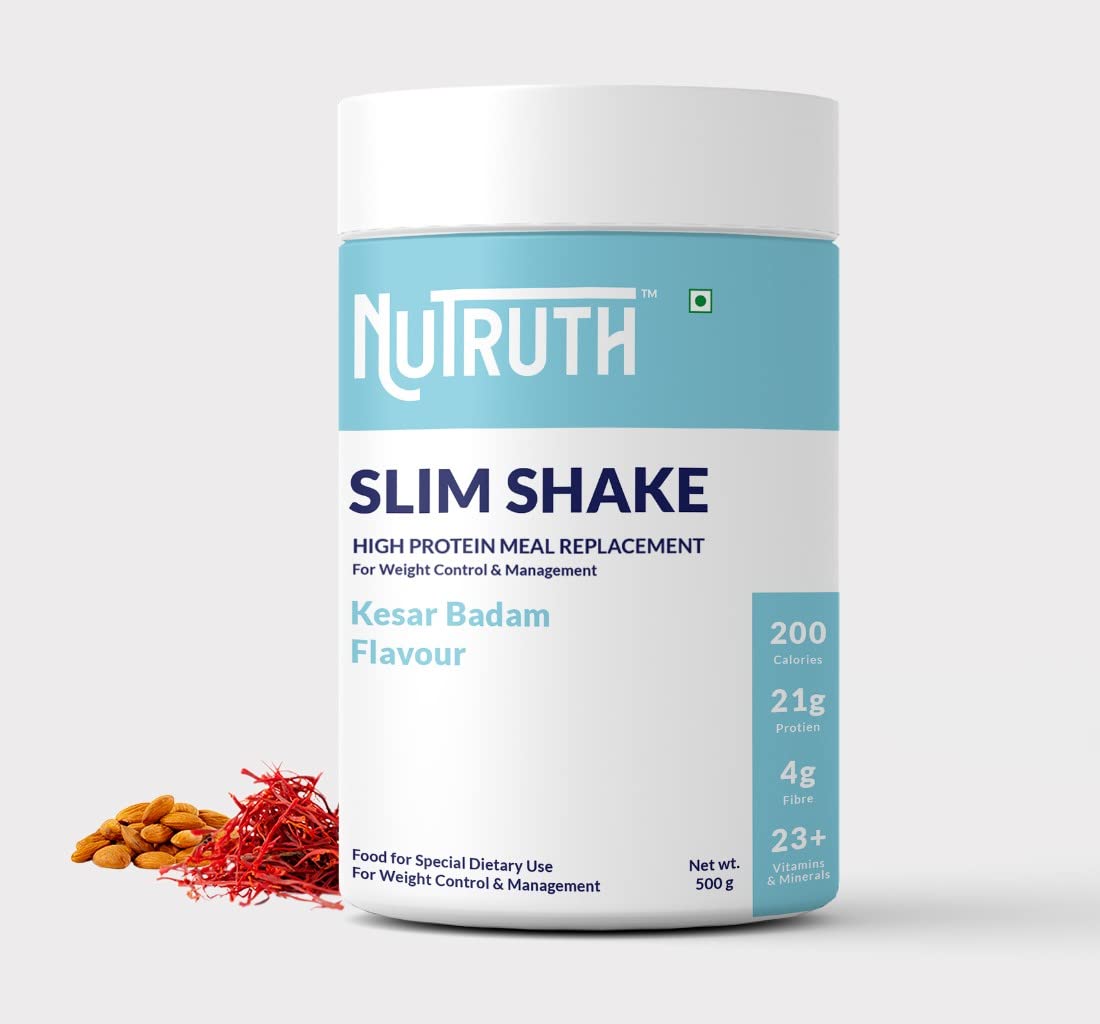 NUTRUTH High Protein Meal Replacement Shake, 21g Protein, Gluten Free, 500g Powder (8)