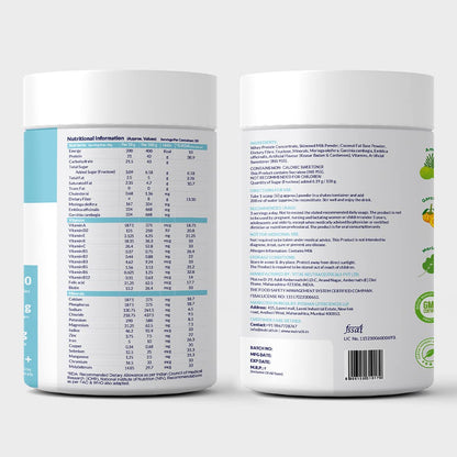 NUTRUTH High Protein Meal Replacement Shake, 21g Protein, Gluten Free, 500g Powder - front view (9)