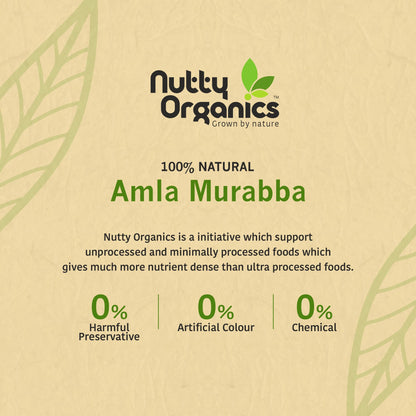 NUTTY ORGANICS Dried Amla Murabba, 500g, Indian Gooseberry Preserve, Natural Sweet Snack - in use