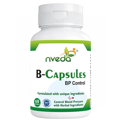 nveda BP Support Ayurvedic Herbal Capsules, 60 Count, Adult Supplement