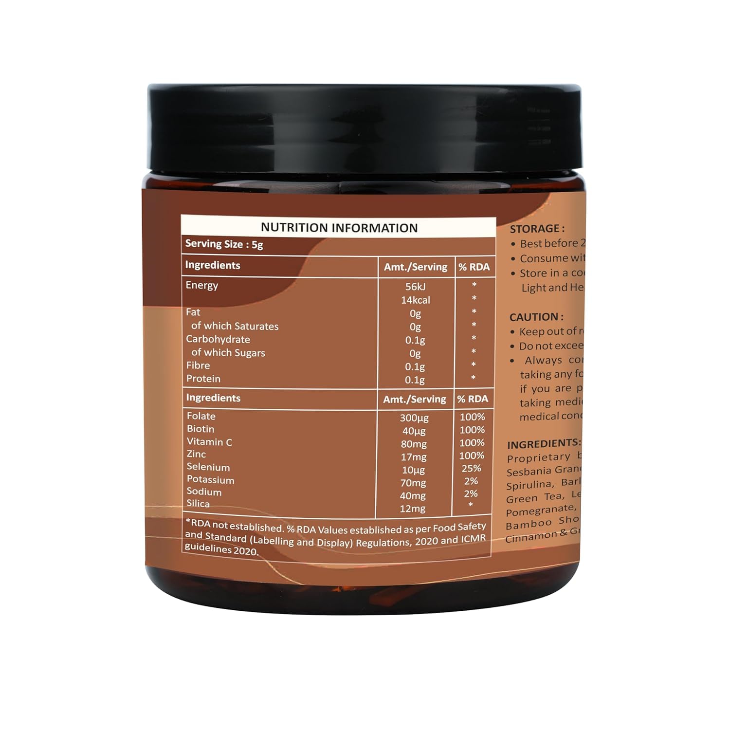 OLLOVITA Collagen Builder Powder, 250g, Plant-Based with Biotin, Vitamin C, Selenium, Pack of 2 - in use