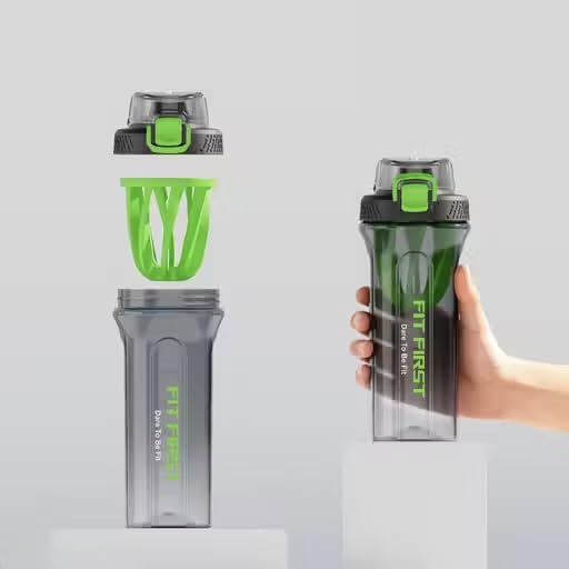 ONIFOO Protein Shaker Bottle 750ml, BPA-Free with Mixing Ball, Leak-Proof Sports Bottle, Modern Style - label detail