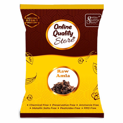 Online Quality Store Dried Amla, 250g, Indian Gooseberry Fruit for Hair and Skin Care - front view