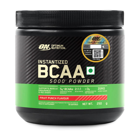 Optimum Nutrition BCAA 5000 Powder, 250g, Branched Chain Amino Acids Supplement