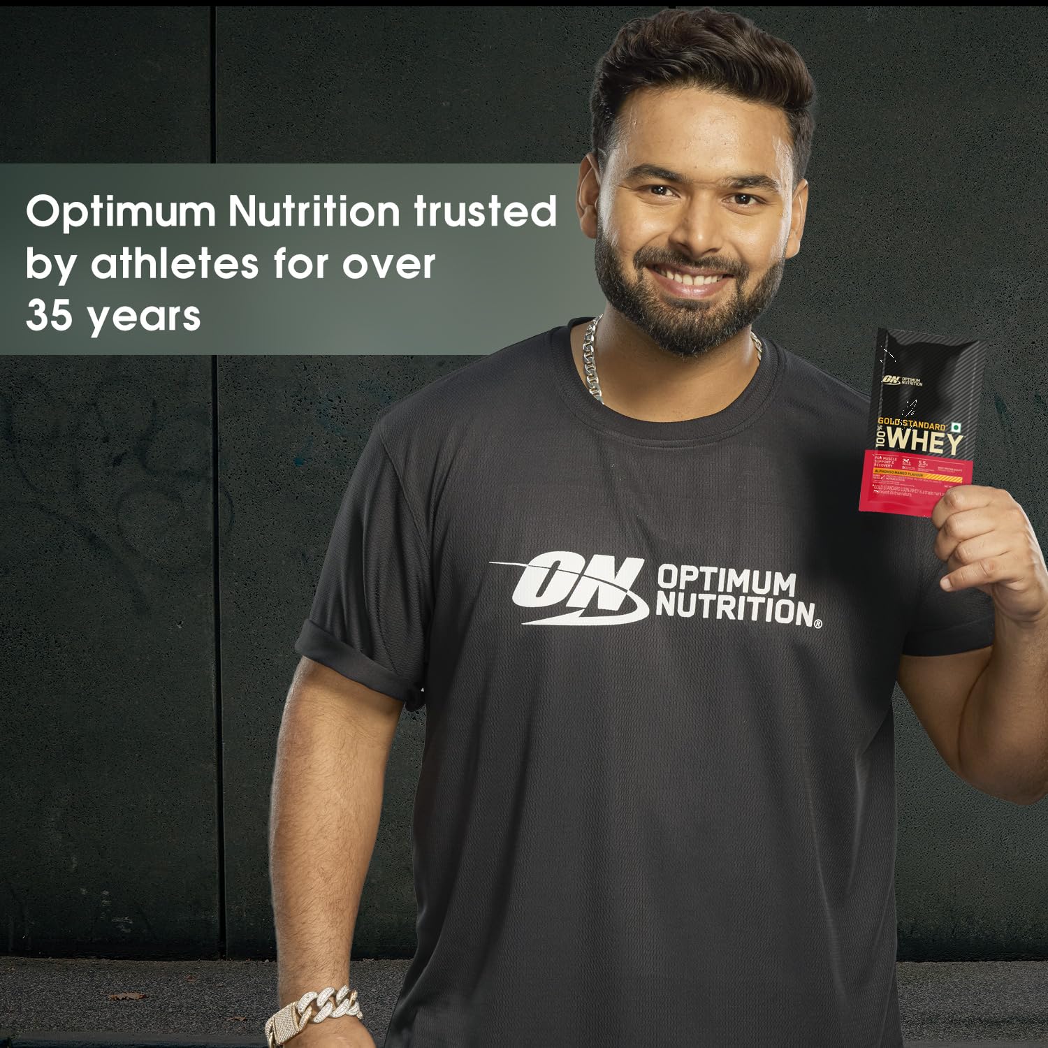 Optimum Nutrition Gold Standard 100% Whey Protein Powder, 5 Single Serve Sachets, 152g, Double Rich Chocolate, Informed Choic