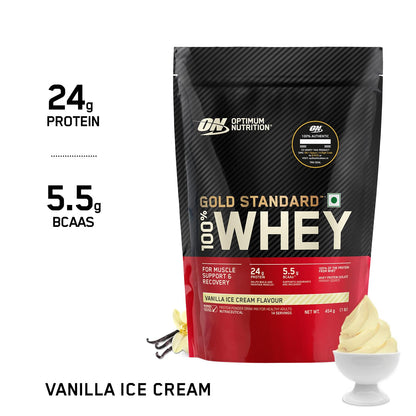 Optimum Nutrition Gold Standard 100% Whey Protein Powder, 5 Single Serve Sachets, 152g, Double Rich Chocolate, Informed Choic