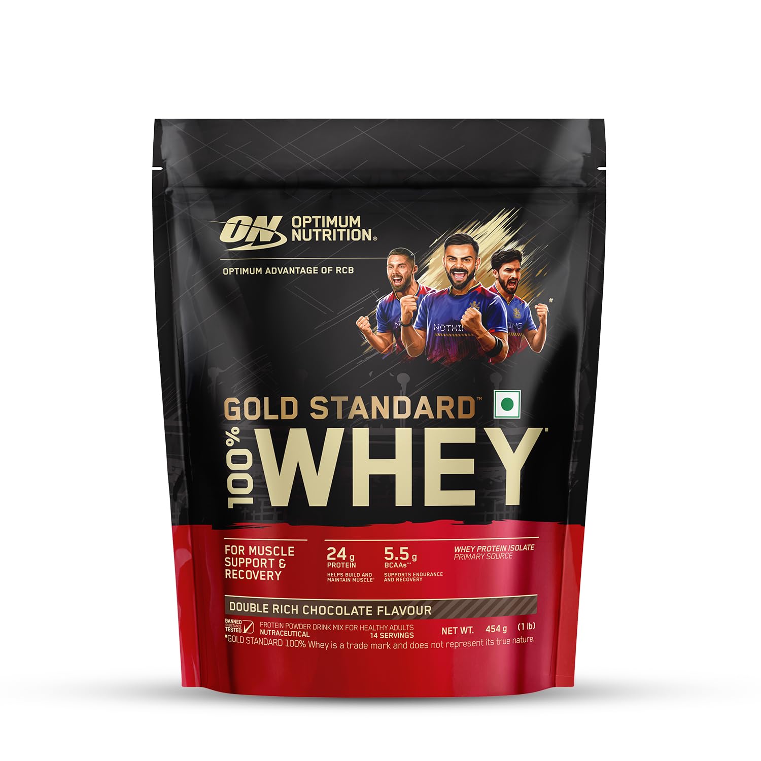 Optimum Nutrition Gold Standard 100% Whey Protein Powder, 5 Single Serve Sachets, 152g, Double Rich Chocolate, Informed Choic