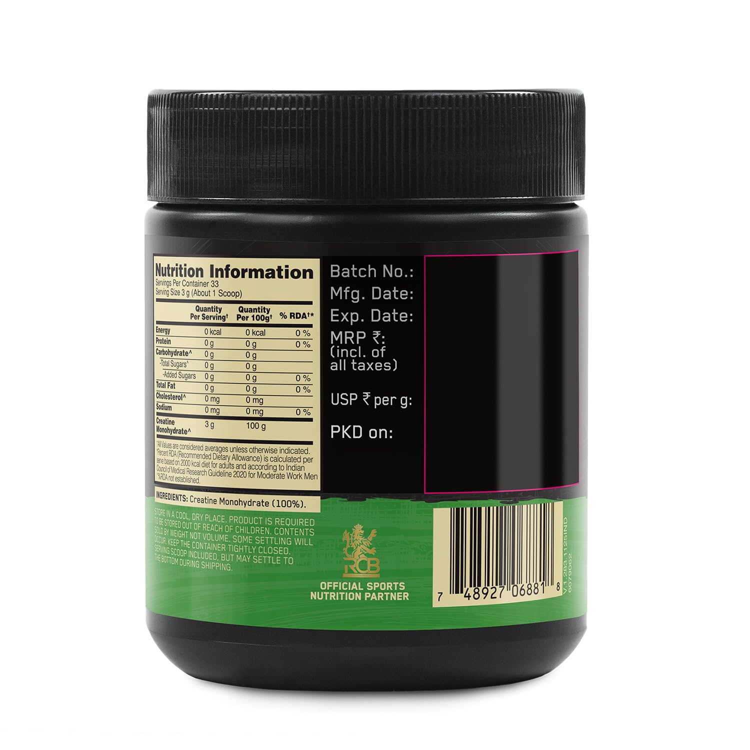 Optimum Nutrition Micronized Creatine Monohydrate Powder, Sports Supplement - size and scale (16)