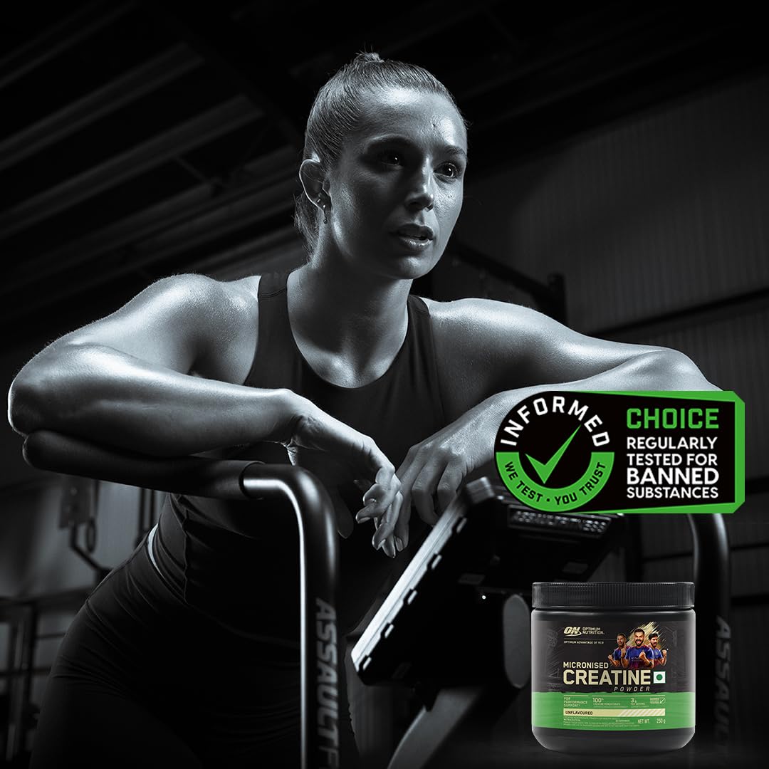 Optimum Nutrition Micronized Creatine Monohydrate Powder, Sports Supplement - label detail