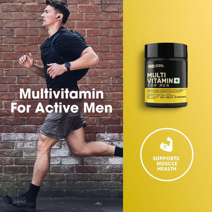 Optimum Nutrition Multivitamin for Men, 60 Tablets, 26 Vitamins & Minerals, Amino Acids, Antioxidants - label detail