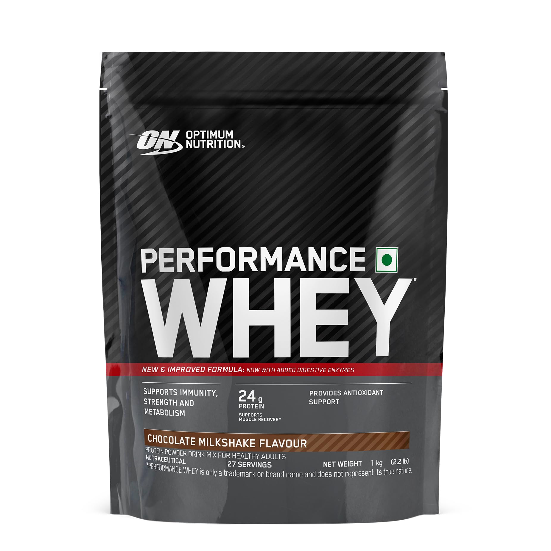 Optimum Nutrition Performance Whey Protein Powder, Ultra-Filtered All-Whey, 24g Protein Per Serving