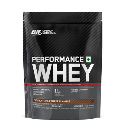 Optimum Nutrition Performance Whey Protein Powder, Ultra-Filtered All-Whey, 24g Protein Per Serving