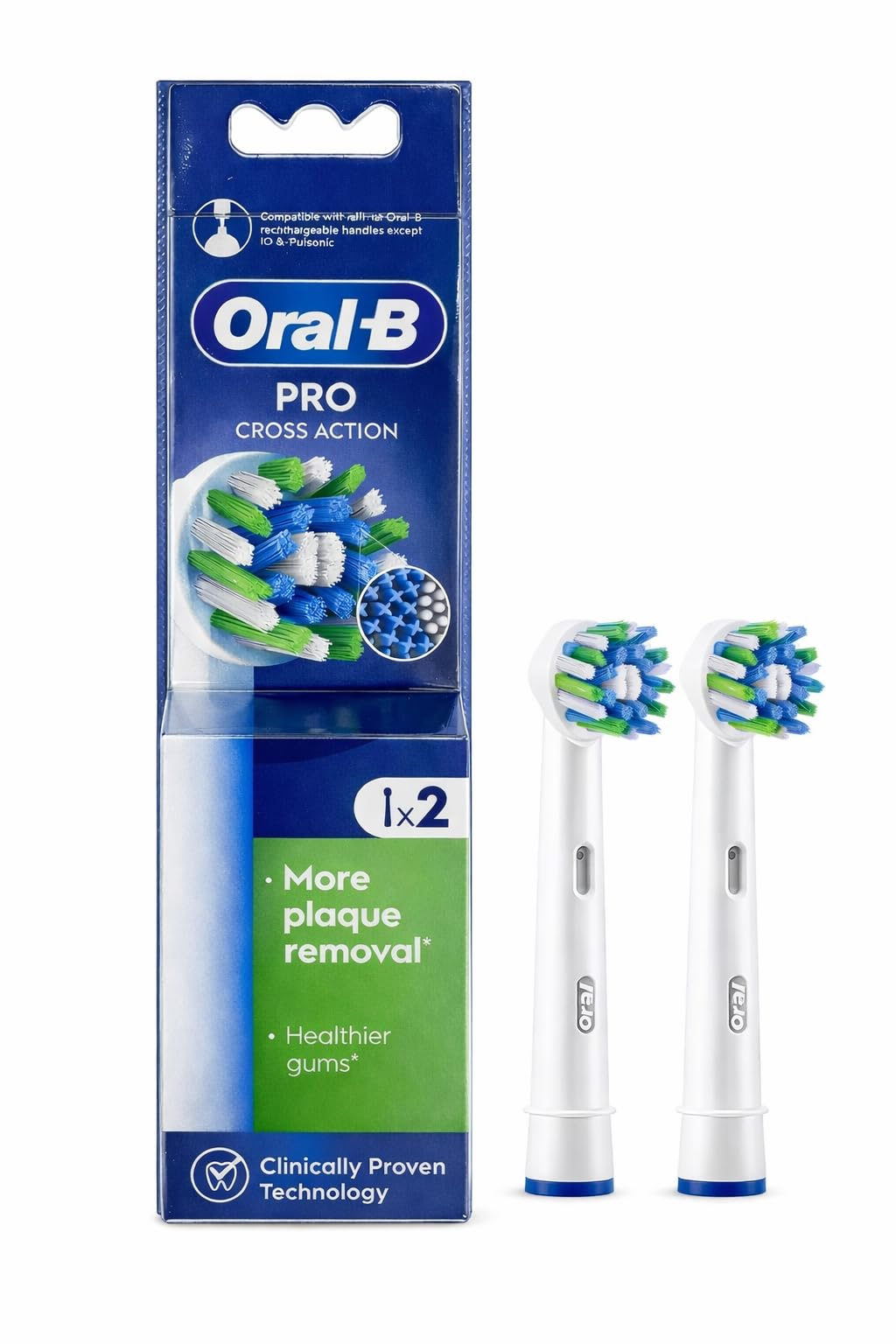 Oral-B CrossAction Replacement Electric Toothbrush Heads, Refills for Braun Handles (14)