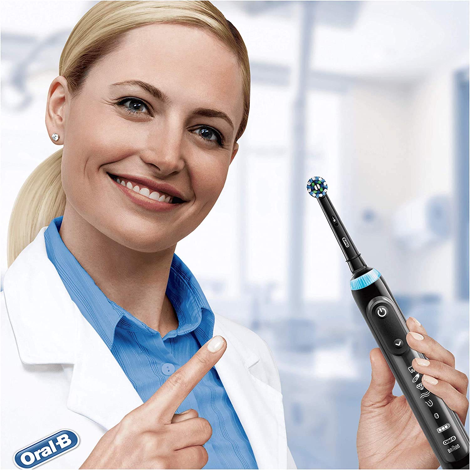 Oral-B CrossAction Replacement Electric Toothbrush Heads, Refills for Braun Handles - packaging