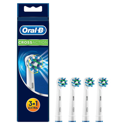 Oral-B CrossAction Replacement Electric Toothbrush Heads, Refills for Braun Handles (8)